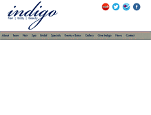 Tablet Screenshot of indigohair.com